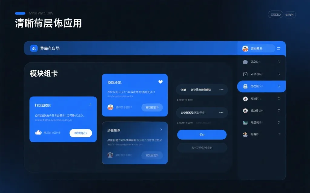 应用界面与模块布局示意图